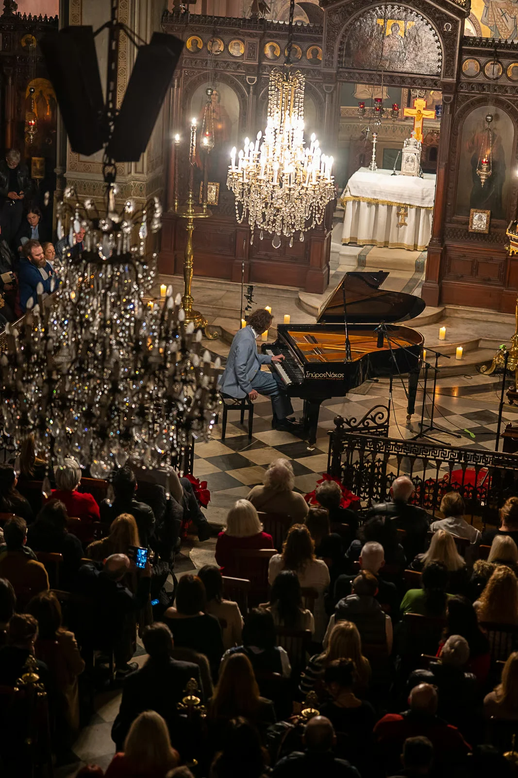 Chris Yonas at the piano